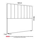 Ver imagem 6 de Cabeceira Cama Box Casal Queen Size Kharla 160cm Veludo Marrom - Desk Design