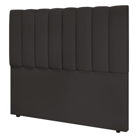 Cabeceira Cama Box Casal Queen Size Kharla 160cm Veludo Marrom - Desk Design