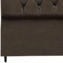 Ver imagem 5 de Cabeceira Cama Box Estofada Casal 140cm Geovana Suede Marrom