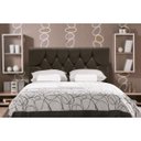 Ver imagem 2 de Cabeceira Cama Box Estofada Casal 140cm Geovana Suede Marrom