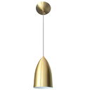 Ver imagem 1 de Luminária Pendente Bala Dourado 15cm Stilo Lustres