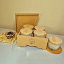 Ver imagem 4 de Kit 4 Velas Aromáticas 90gr com Caixa de Madeira Presente