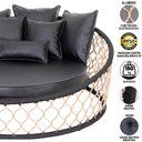 Ver imagem 3 de 1 Chaise 6 Almofadas + 2 Balanços Suspenso Em Alumínio