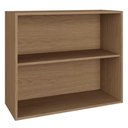 Ver imagem 2 de Armario Aereo Cozinha 2 Portas de Abrir 1 Prateleira Vitória Carvalho/vidro Reflecta - Móveis Rimo -