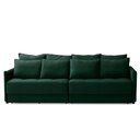 Ver imagem 5 de Sofá Sem Caixa Retrátil Reclinável 2,50m Carol Veludo Verde Adonai Estofados