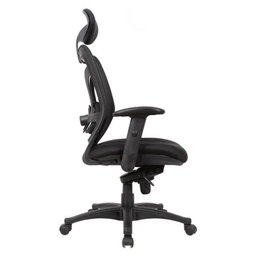 Cadeira Presidente Boss Design Tela Mesh - Estrela Nylon - 3