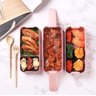 Marmita Fitness Lunch Box 900ml 3 Divisórias Cor Rosa - 8