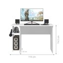 Ver imagem 2 de Mesa Gamer com Suporte de Fone Zalie Branco