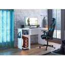 Ver imagem 4 de Mesa Gamer com Suporte de Fone Zalie Branco