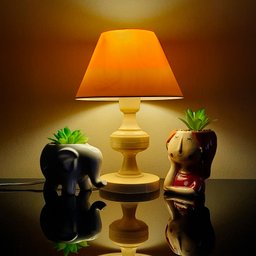 Abajur Infantil Baby Bege Quarto Sala Luminária Decoração Cor Bege - 5