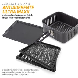 Fritadeira Air Fryer Oven Philco Pfr2200 - 4 em 1, 12l, 1800w - Versatilidade e Praticidade - 3