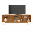 Ver imagem 2 de Rack para TV Cristal até 70" 200cm MDF-MDP Cinamomo e Off White JCM Movelaria
