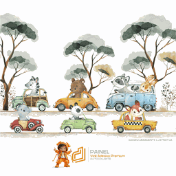 Painel Safari Aquarela-md26 - 2