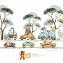 Ver imagem 2 de Painel Safari Aquarela-md26