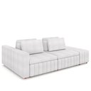 Ver imagem 1 de Sofá Ilha e Puff Sala Living 285cm Siesta M22 Boucle Branco - Mpozenato