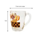 Ver imagem 4 de Jogo de 6 Xícaras de Vidro Estampa Prince Moderno 90ml Caneca Café Chá Chocolate Cappuccino Louças