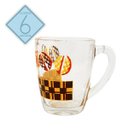 Ver imagem 2 de Jogo de 6 Xícaras de Vidro Estampa Prince Moderno 90ml Caneca Café Chá Chocolate Cappuccino Louças