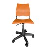 Cadeira de Escritorio Giratoria Versat para Recepção com Regulagem de Altura Plastico Laranja - 6