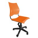 Ver imagem 2 de Cadeira de Escritorio Giratoria Versat para Recepção com Regulagem de Altura Plastico Laranja