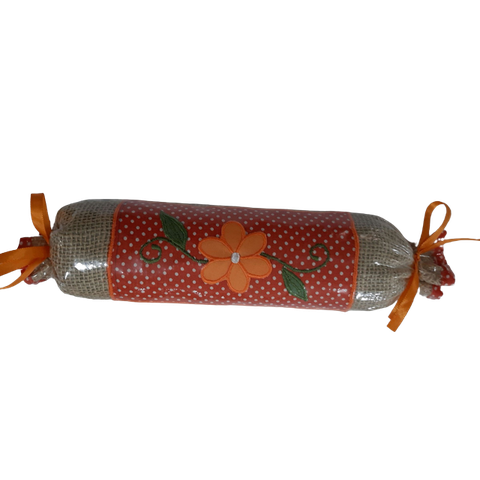 Peso porta flor laranja