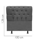 Ver imagem 3 de Cabeceira Estofada Paris 100cm Solteiro Para Cama Box Quarto Linho Cinza - Gat Magazine