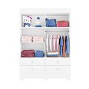 Ver imagem 3 de Guarda-roupas Infantil Diamante New 100% Mdf 4 Portas 4 Gavetas