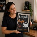 Ver imagem 2 de "Cantinho do Café Sirva-Se À Vontade"Quadro Decora Cozinha