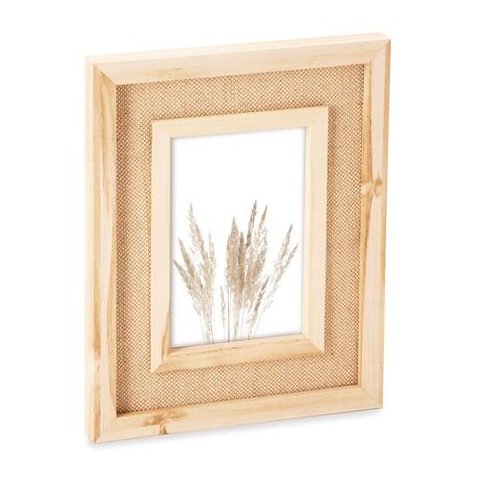Porta-retrato em Mdf com Rattan - 10x15