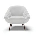 Ver imagem 7 de Kit 02 Poltronas Linho Cinza A05 Pés Palito Ferro