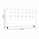 Ver imagem 2 de Cabeceira Casal King Cama Box Estofada Virginia 195 Cm Veludo