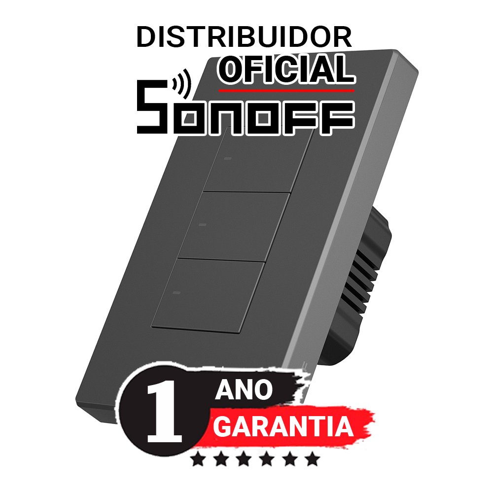 Interruptor Sonoff M5-120 (4x2) 3 (três) teclas (Padrão Brasil) Automação Residencial - 2