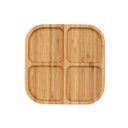 Ver imagem 1 de Petisqueira de Bambu Quadrada com 4 Divisórias 19,5cm