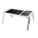Ver imagem 1 de Mesa Dobrável e Ajustável com 2 Cooler para Notebook com Suporte a Copo
