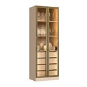 Ver imagem 2 de Cristaleira Lumini Armário 2 Portas Reflectas com LED 100% MDF Requinte+ Bege