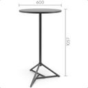 Ver imagem 2 de Mesa Bistrô Alta Aço Bar Cozinha Balcão Lanchonete