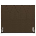 Ver imagem 6 de Cabeceira Cama Box Solteiro 100cm Aura Suede W01 Marrom - Mpozenato