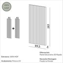 Ver imagem 5 de Painel Decorativo Ripado Mdf em Barra 89,5x183cm (1,64m²) Pa72 Pradel Móveis Freijó