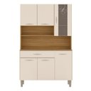 Ver imagem 4 de Armário de Cozinha Compacta Mdf 6 Portas Paris Plus - Freijó/soft