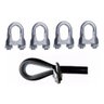 Kit 20 Grampos Clips Cabo De Aço Reparo Aparelho Academia - 1