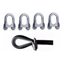 Ver imagem 1 de Kit 20 Grampos Clips Cabo De Aço Reparo Aparelho Academia