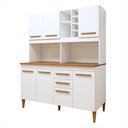 Ver imagem 1 de Kit de Cozinha Toronto 7 Portas 2 Gavetas - Kaiki Móveis Branco