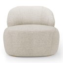 Ver imagem 2 de Poltrona Decorativa Living Kaya Orgânica Linho Bege Claro - Desk Design