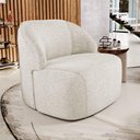 Ver imagem 7 de Poltrona Decorativa Living Kaya Orgânica Linho Bege Claro - Desk Design