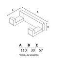 Ver imagem 4 de Cabide Duplo - Il 9022 - Polido