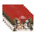 Ver imagem 2 de Kit Jogo Americano Natal Boneco Neve Ii Nsw 8 Peças