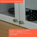 Ver imagem 3 de Cozinha Completa Americana 4 Peças Cinza/nature com Tampo - Móveis Henn