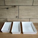 Ver imagem 3 de Kit 5 Travessas Retangulares 2,2L Brancas Salada Sobremesa Petisco Cozinha Restaurantes Coza