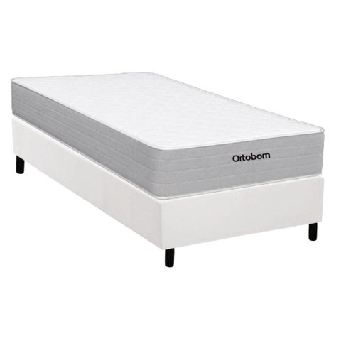 Cama Box Crc Solteiro +Colchão Molas Venno Ortobom 88x188