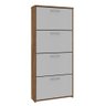 Sapateira 4 portas basculantes Anne Canela Off White - 4