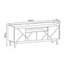 Rack para Tv de 60 Polegadas Adria Versátile 1,58 Off-white/noce - 4